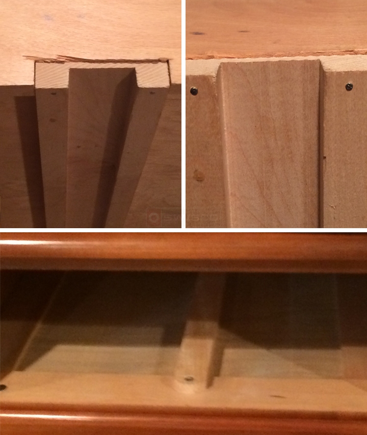 User submitted photos of drawer hardware.