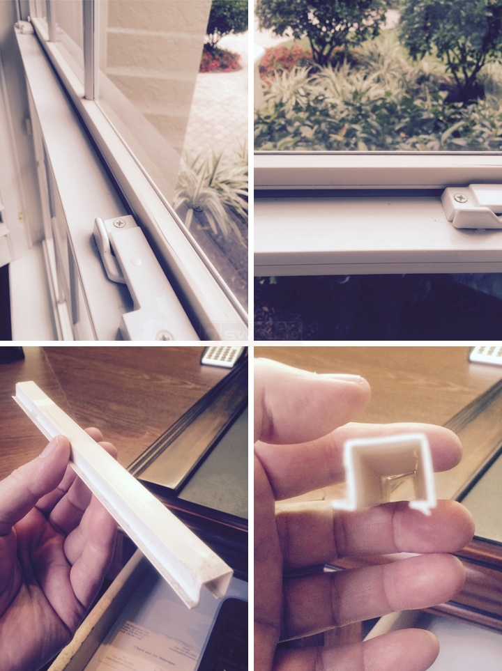 User submitted photos of window hardware.