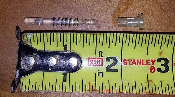 User submitted a photo of a plunger pin.
