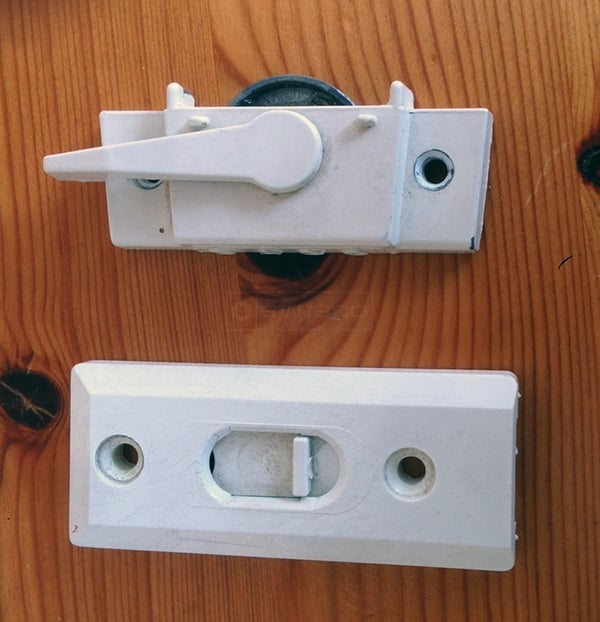 User submitted a photo of a window lock & tilt latch.