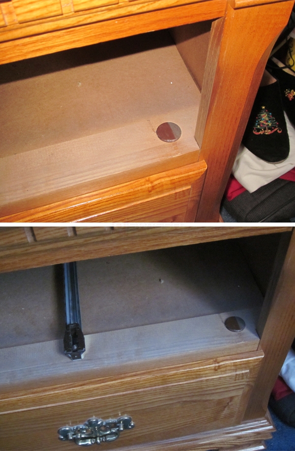 User submitted photos of drawer hardware.