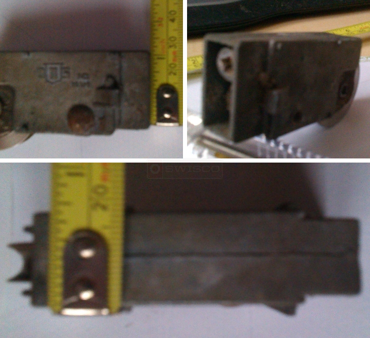 User submitted photos of a patio door roller.