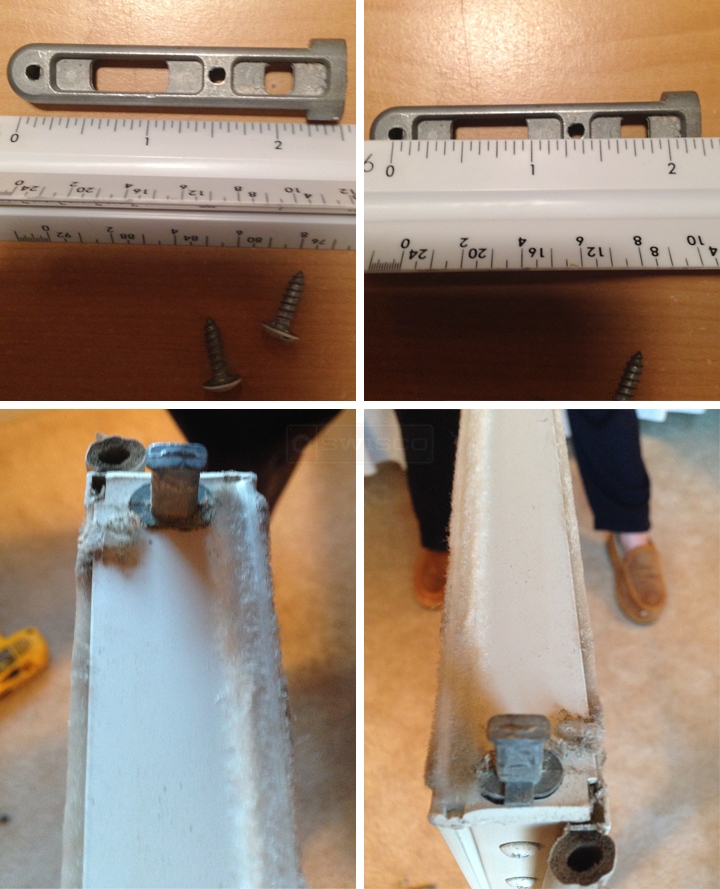 User submitted photos of window hardware.