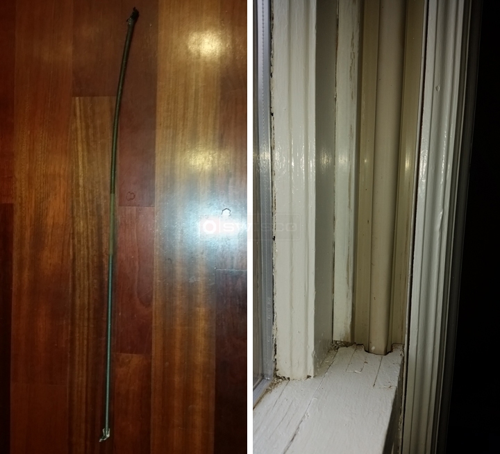 User submitted photos of window hardware.