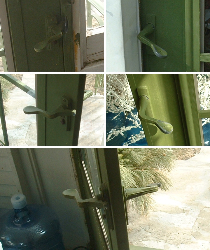 User submitted photos of a door handle set.