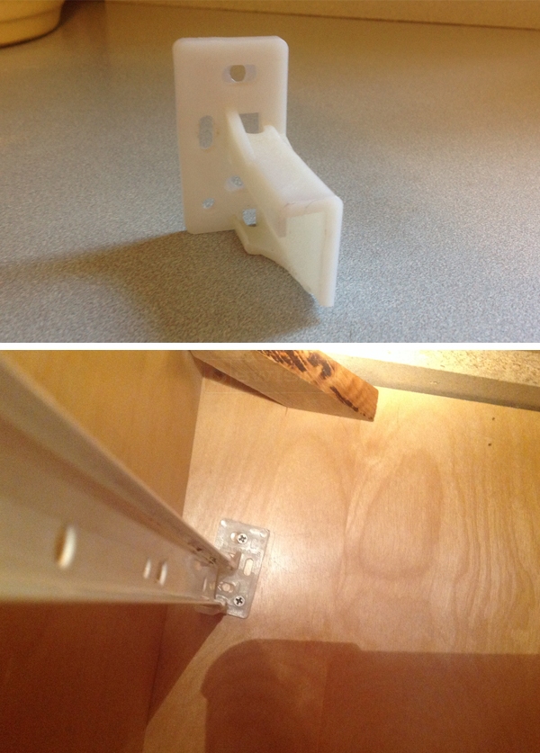 User submitted photos of drawer hardware.