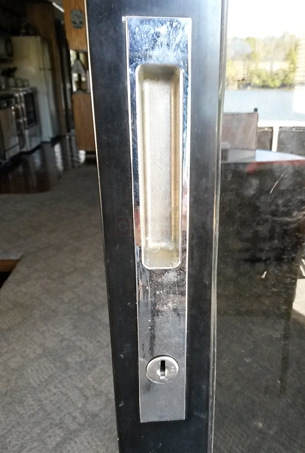 User submitted a photo of a patio door handle.