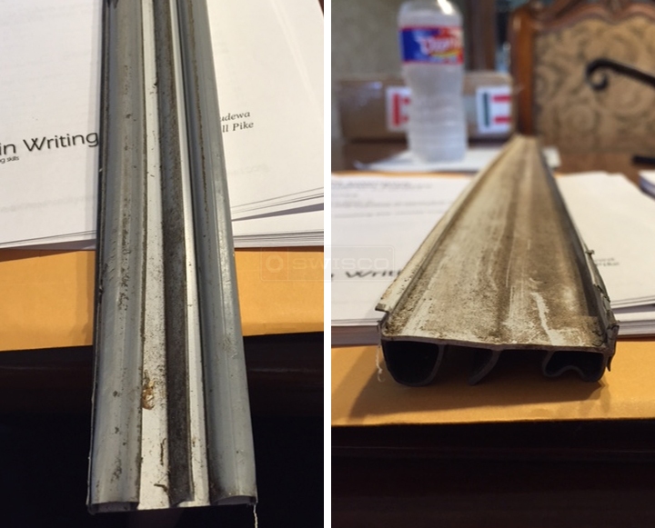 User submitted photos of a door sweep.