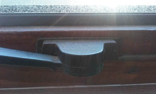 User submitted a photo of window hardware.