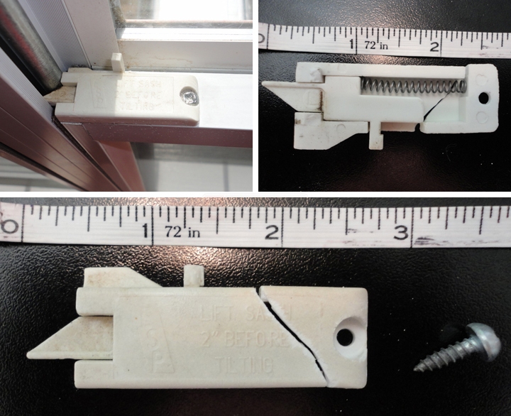 User submitted photos of a tilt latch.