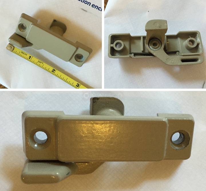 User submitted photos of a window lock.