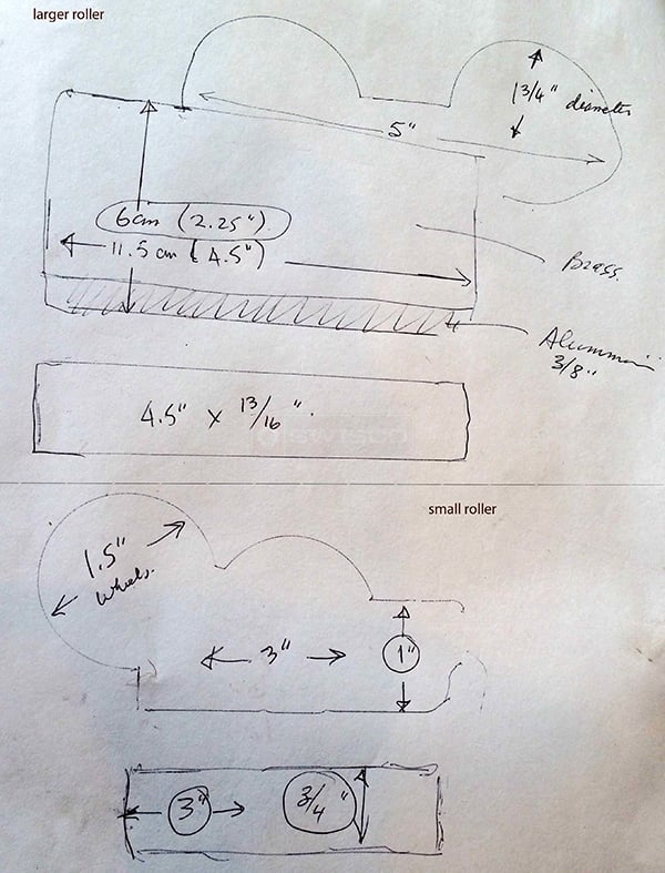 User submitted a diagram of a patio door roller.