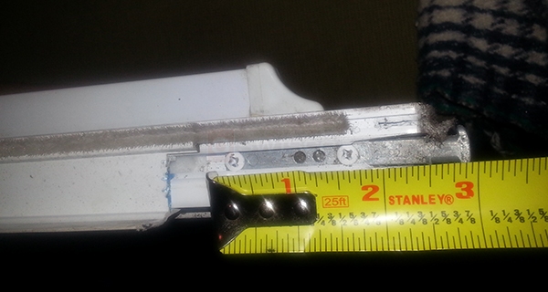 User submitted a photo of window hardware.
