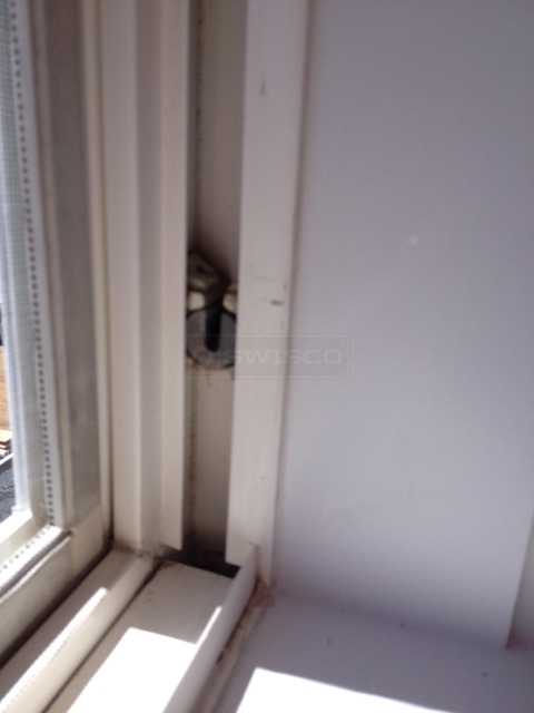 User submitted a photo of window hardware.
