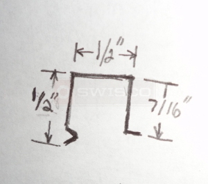 User submitted a diagram of snap-in glazing.