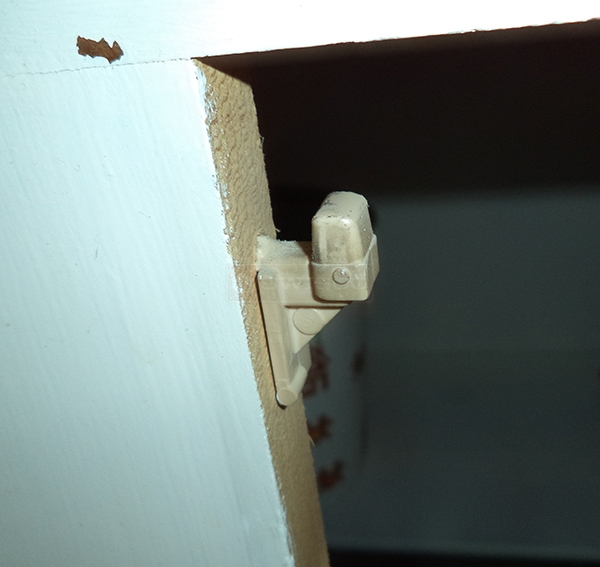 User submitted a photo of drawer hardware.