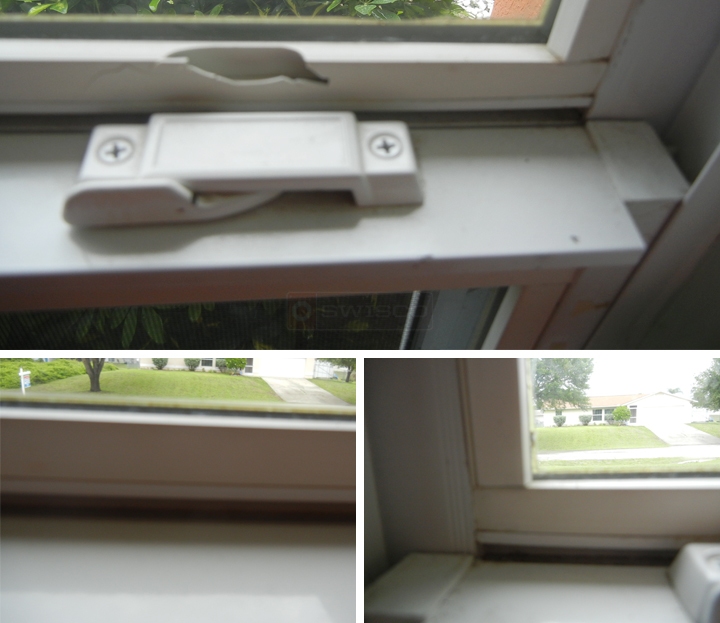 User submitted photos of a window lock.