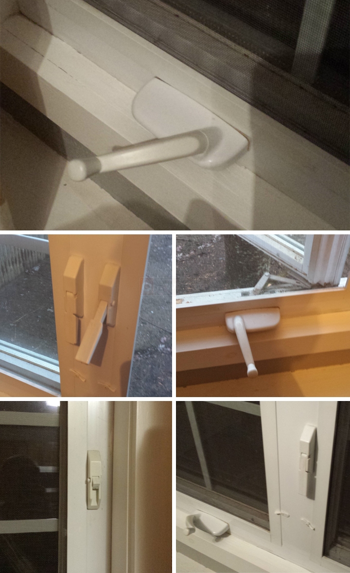 User submitted photos of a window operator & lock.