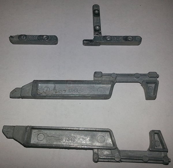 User submitted a photo of storm window latches & corners.