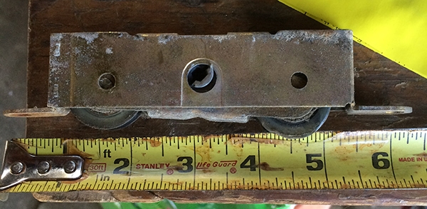User submitted a photo of a patio door roller.
