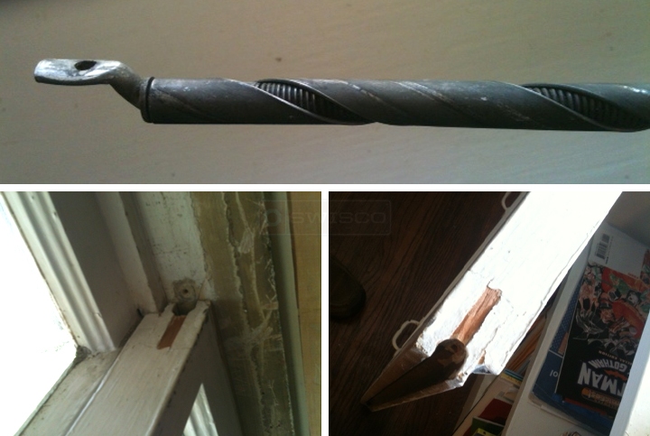 User submitted photos of window hardware.