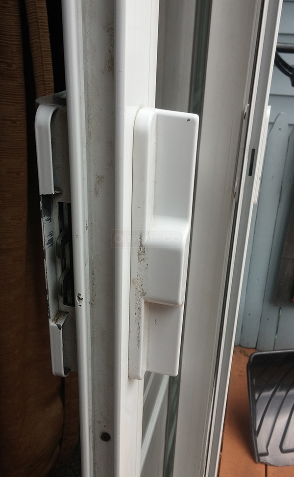 User submitted a photo of a patio door handle.