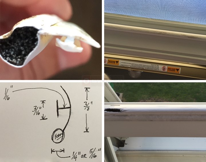 User submitted photos of weather seal.