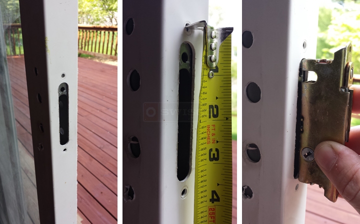 User submitted photos of patio door hardware.