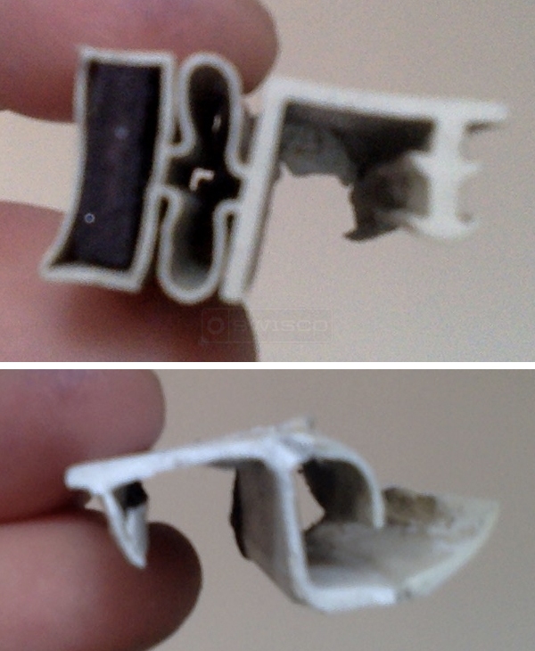 User submitted photos of weatherstripping.