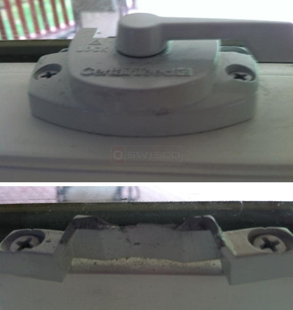 User submitted photos of a window lock & keeper.