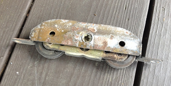 User submitted a photo of a patio door roller.