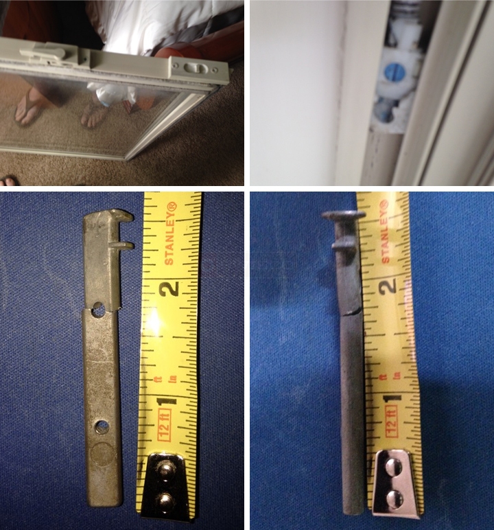 User submitted photos of window hardware.