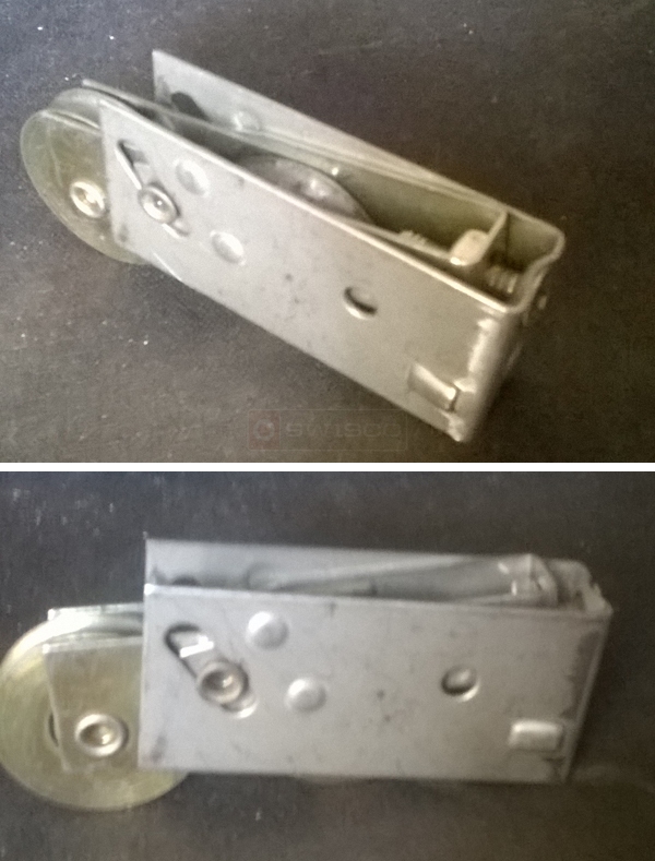 User submitted photos of a patio door roller.