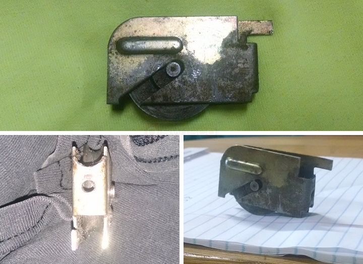 User submitted photos of a patio door roller.