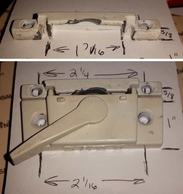 User submitted photos of a window lock & keeper.