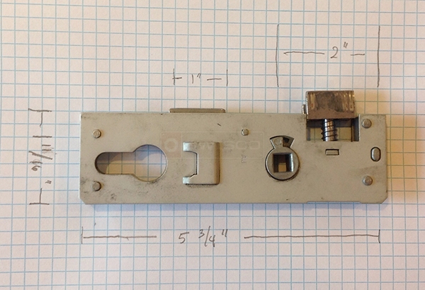 User submitted a photo of a mortise lock.