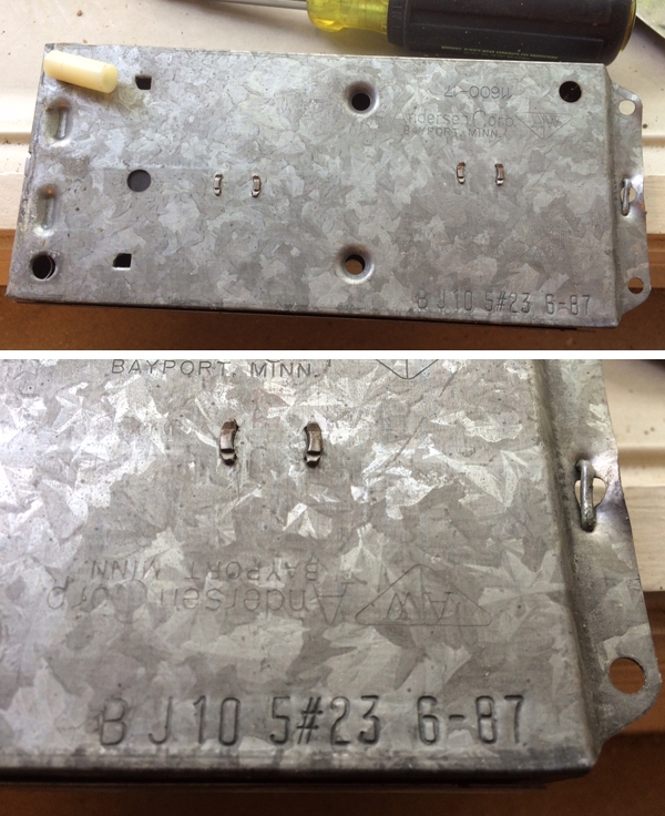 User submitted photos of an Anderson window balance.