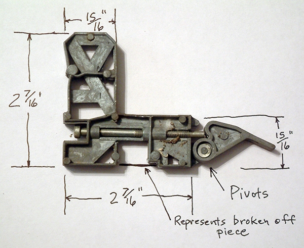 User submitted photos of patio screen door hardware.