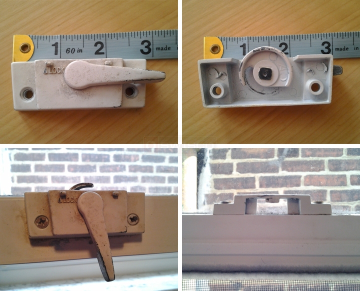 User submitted photos of a window lock & keeper.