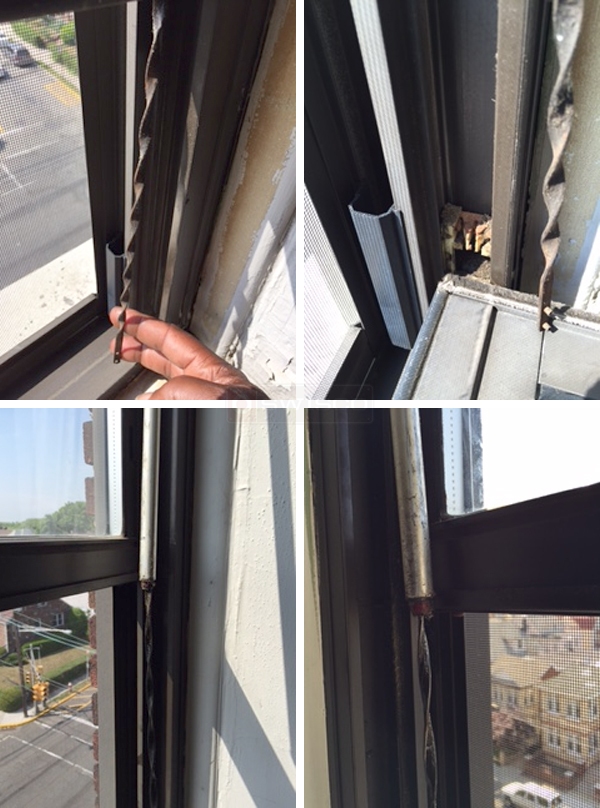User submitted photos of window hardware.