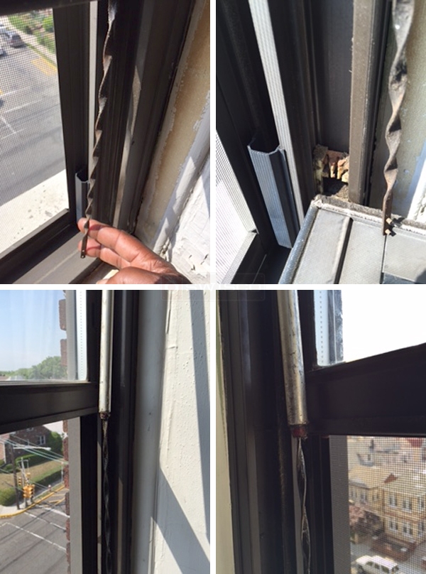 User submitted photos of window hardware.