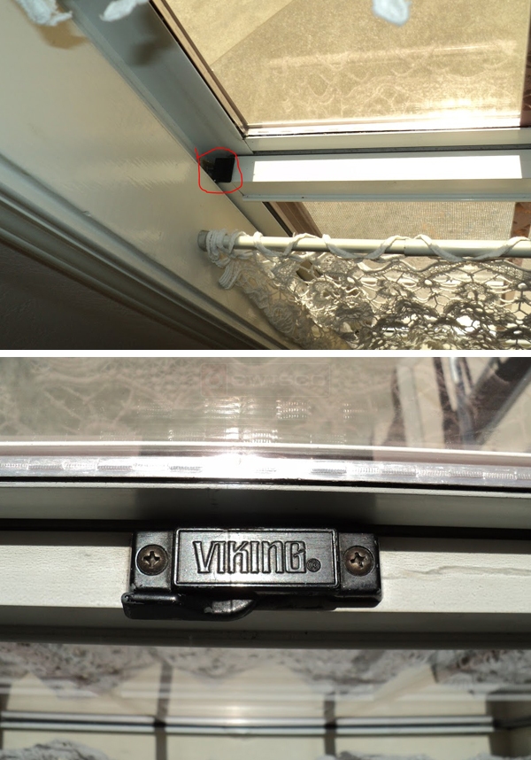 User submitted photos of window hardware.