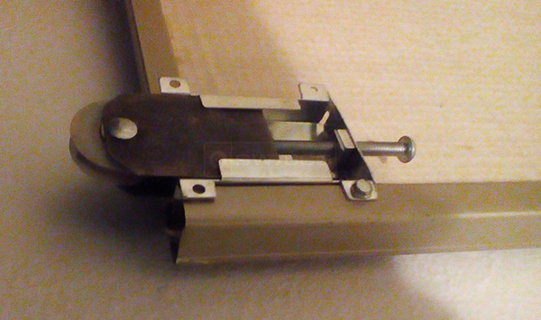 User submitted photos of a closet door roller.