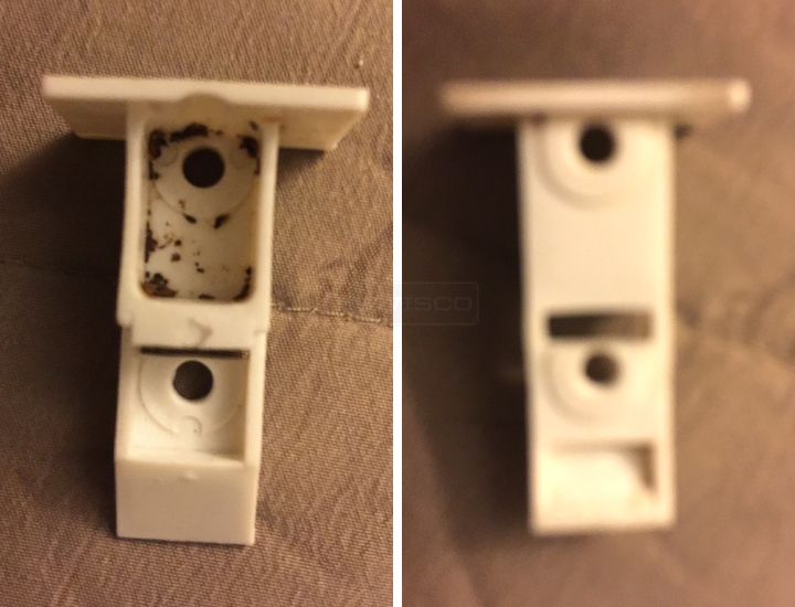 User submitted photos of a top sash guide.