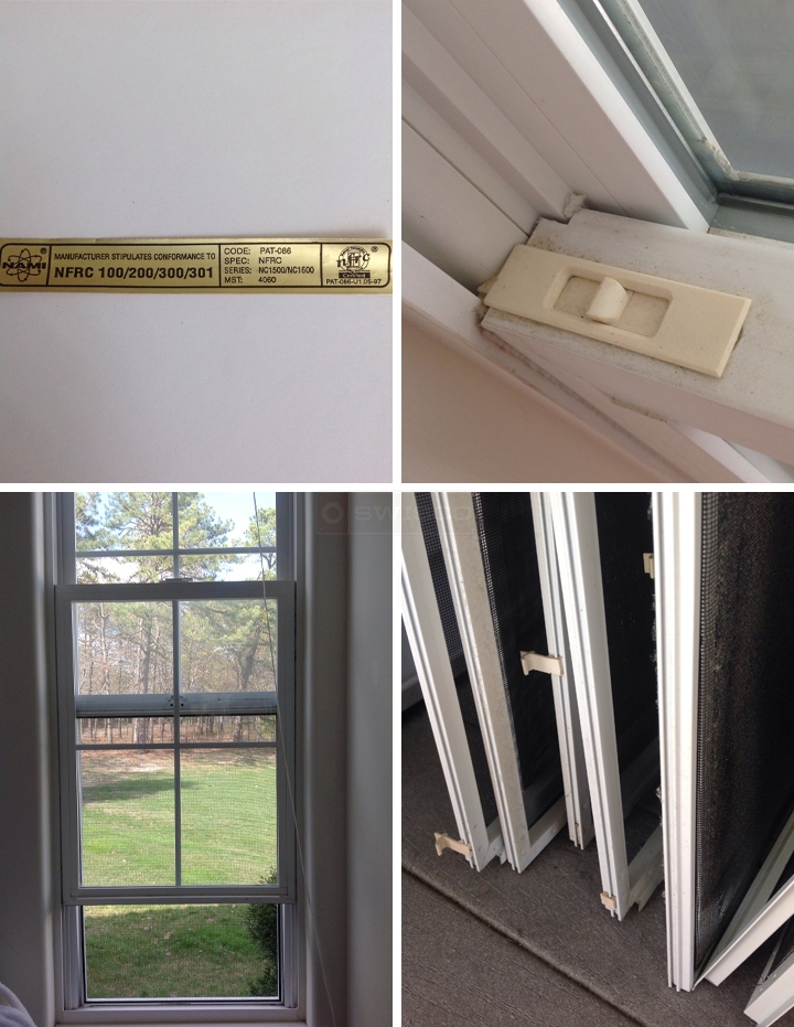 User submitted photos of window hardware.