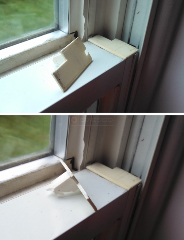 User submitted photos of window hardware.