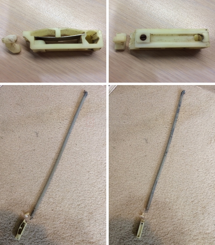 User submitted photos of window hardware.