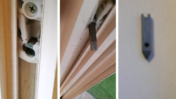 User submitted photos of window hardware.