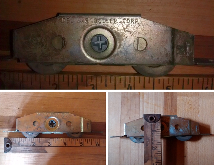 User submitted photos of a patio door roller.