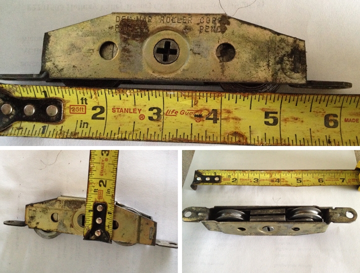 User submitted photos of patio door hardware.